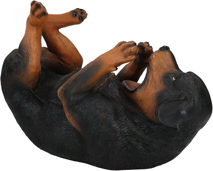 Ebros Lifelike Purebreed Pedigree Canine Adorable Rottweiler Butcher's Dog Wine Bottle Holder Figurine Statue As Kitchen Wine Cellar Centerpiece Decor Storage Organizer (Rottweiler)