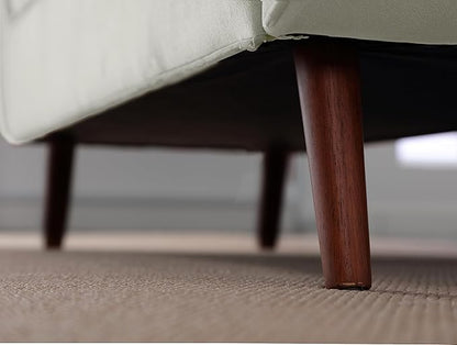 Modern Ottoman Bench with Storage, Upholstered Footstool for Bedroom Living Room Hallway, Bedside Pouf Toy Storage Ottoman Footrest, Versatile Storage Chest Bench Seat,Beige-Velvet
