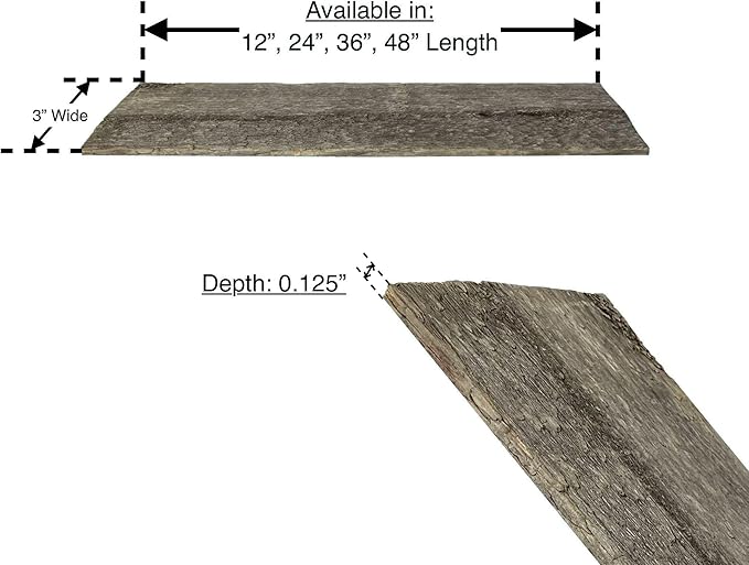 Rustic Farmhouse Reclaimed Barn Wood Bundle | 24 inch | Wood Plank | Wall Panels | Remodeling| DIY | Repurposed | Decoration | Shiplap | Natural Weathered Gray | Pack of 6 Planks