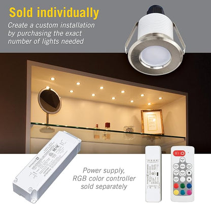 Armacost Lighting RGB Mini Recessed LED Light, Indoor/Outdoor 241127 (Series 2)