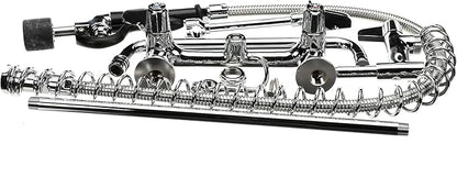 T&S Brass 5PR-8W12-C 8" Wall Mount Low Flow Pre-Rinse with 12" Swing Nozzle Add-On Faucet, brass, silver