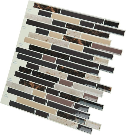 Art3d Self Adhesive Wall Tile (11.8 x 11.8inches,10 Tiles) Peel and Stick Backsplash for Kitchen, Bathroom