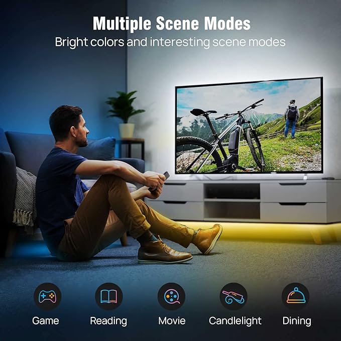 Sengled Smart Wi-Fi LED Multicolor Light Strip, 3M (9.84ft), No Hub Required, Works with Alexa & Google Assistant, RGBW, High Brightness, 1300 Lumens, Adjustable Length, 25,000 Hours Life for Home