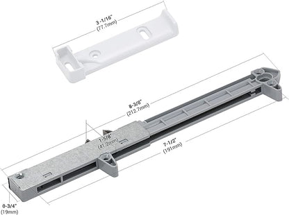 10-Pack Rok Hardware Soft Close for Wood Drawers/Soft Close Drawer Adapter/Add-On/Retrofit (White), SCD104W