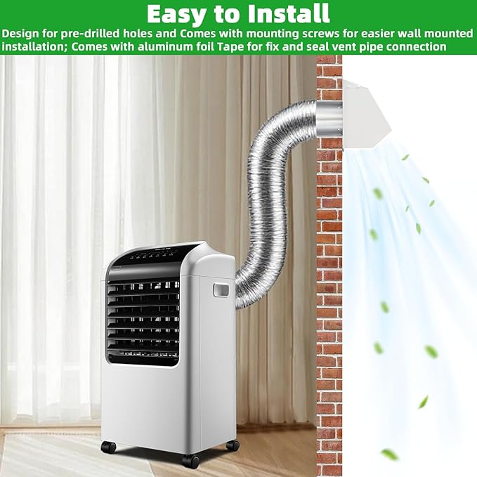 3 Inch Dryer Vent Cover Outside,Metal Exterior Vent Cover with Screen and Damper,Outdoor Dryer Vent Hood Outlet Exhaust Vent Cover Air Wall Vent Cover for House Laundry Dryer Range Hood AC-White