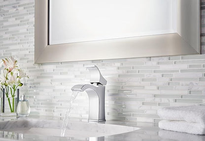 Pfister Venturi Bathroom Sink Faucet, Single Control, 1-Handle, Single Hole, Polished Chrome Finish, LF042VNCC