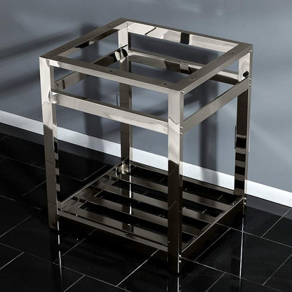 Kingston Brass VSP2522A6 Kingston Commercial Console Sink Base, 25 x 22 x 30, Polished Nickel