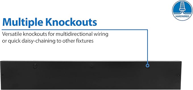 NUC-5 Series 21.5-inch Black Selectable LED Under Cabinet Light (NUC521SBK