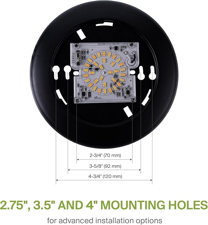 ASD 6 Pack LED Disk Lights 6 Inch, 15W 5CCT 2700K-5000K 1245LM CRI90+, Dimmable Flush Mount Ceiling Light Fixture, Low Profile Surface Mount Disc Lights, Junction Box or Recessed Can Install, UL