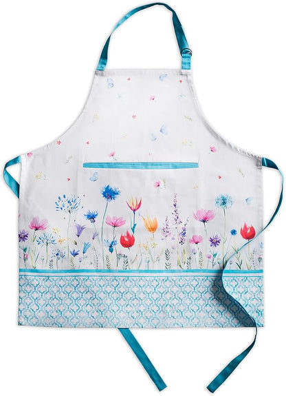 Maison d' Hermine 100% Cotton Apron for women with Pocket Kitchen Chef Apron for Men Cooking Mothers Day Gifts