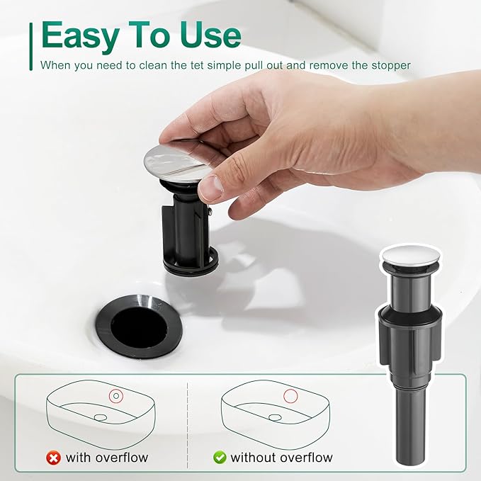 VOTON Vessel Sink Faucet Chrome Modern Tall Bathroom Faucets Single Handle One Hole Rv Vanity Lavatory Bathroom Sink Faucet