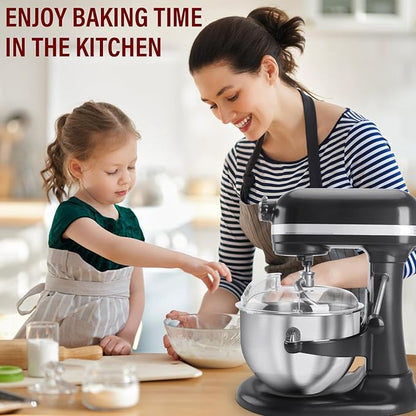 Pouring Shield for KitchenAid Stand Mixers Bowl Lift 6-7 QT Stainless Steel (Only),Safety Pouring Shield,Splatter Guard for Kitchen aid Mixer Bowl,Kitchen aid Accessories and Attachments