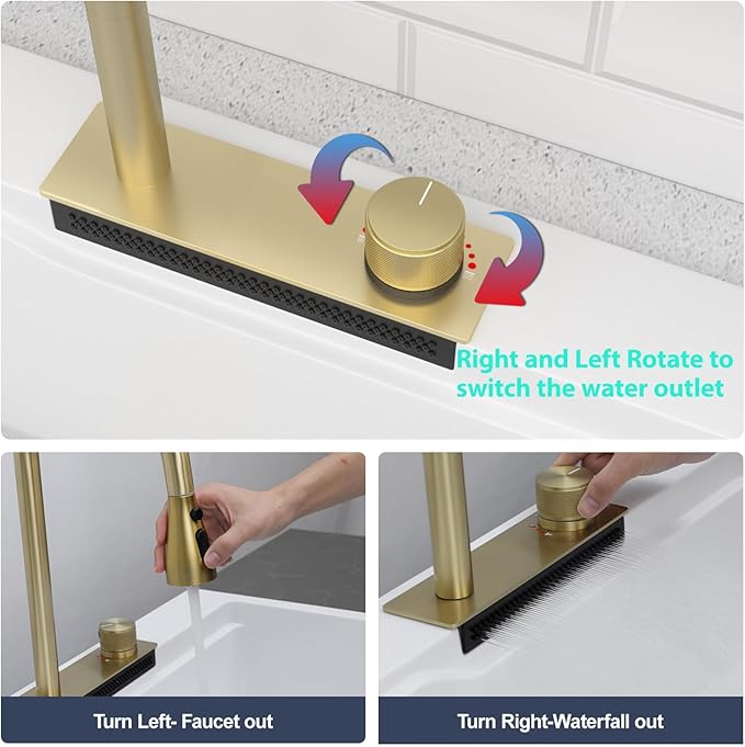 33x22 inch Drop In Kitchen Sink With Faucet White Waterfall Smart Granite Composite Workstation Kitchen Sink Top Mount Single Bowl 33"W x 22"D x 10"H