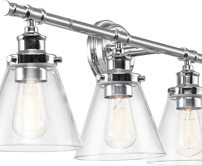 Globe Electric 51446 Parker, 4, Chrome Vanity Light, Bulb Not Included
