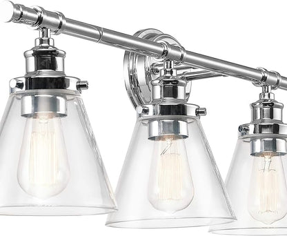 Globe Electric 51446 Parker, 4, Chrome Vanity Light, Bulb Not Included