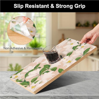 Cooyes Shelf Liner – Premium Non-Adhesive Cabinet & Drawer Liner for Kitchen – Waterproof Shelf Paper with Modern Pattern – Durable EVA Cabinet Mat – Easy to Cut （17.5" W x 360" L）