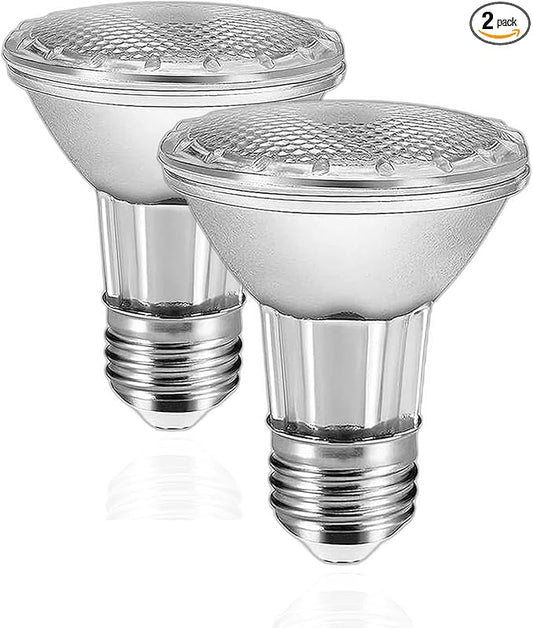 Drart PAR20 LED Range Hood Light Bulbs Under Hood, 60W Incandescent Stove Light Bulbs Replacement, 7W LED Appliance Bulbs Stove Hood, E26 Dimmable 3000K 595LM (Pack of 2)