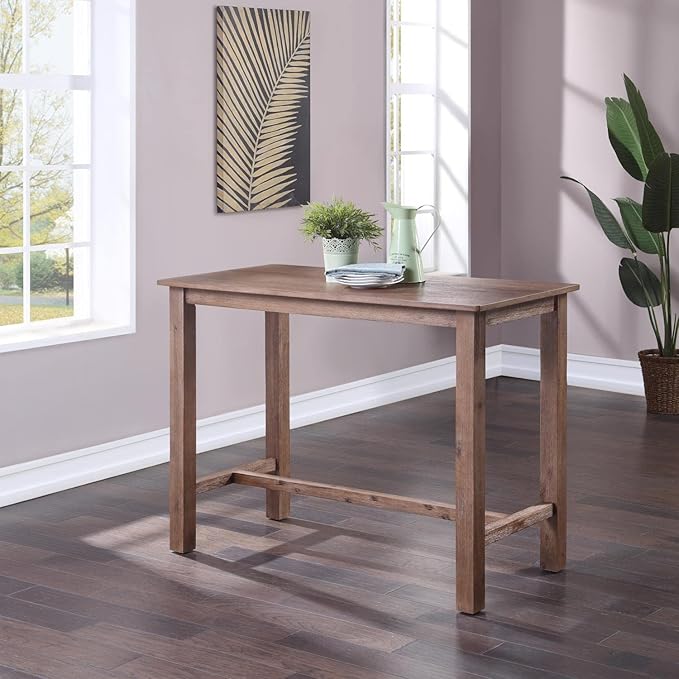 Boraam Sonoma Pub Table - Barnwood Wire-Brush