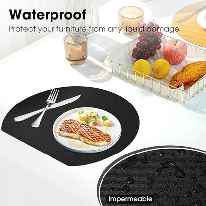 Drawer and Shelf Liner, Non-Slip Kitchen Cabinet Liners Non-Adhesive Thick Strong Grip Waterproof Washable Mats Protect Dresser Shelves Cupboard Bathroom Cabinets, Black, 24 in X 20 FT