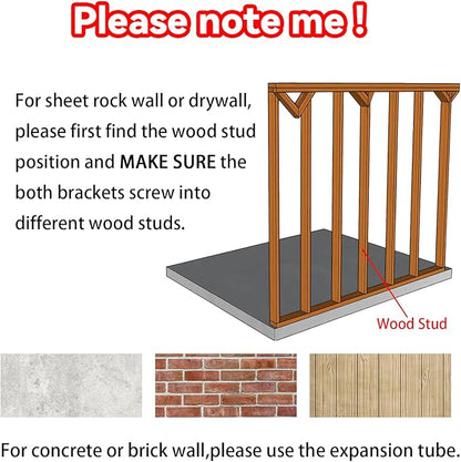 MM MELISEN Wall Mounted Desk - 32x24 Inch, Walnut Finish Solid Wood Desk for Bedroom Office or Laundry Room. Folds Down for laptops, up for Space. Ideal for Apartments, dorms, and Small Homes