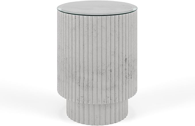 The Better Bevel 24 inch Round Glass Table Top - Clear Tempered Glass Surface Protector - Safe Beveled Edge - Coffee, Dining and End Table