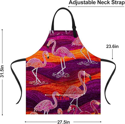 Apron Adjustable Waterproof with Two Deep Pockets Wowen men for Summer BBQ Pool Parties & Resorts