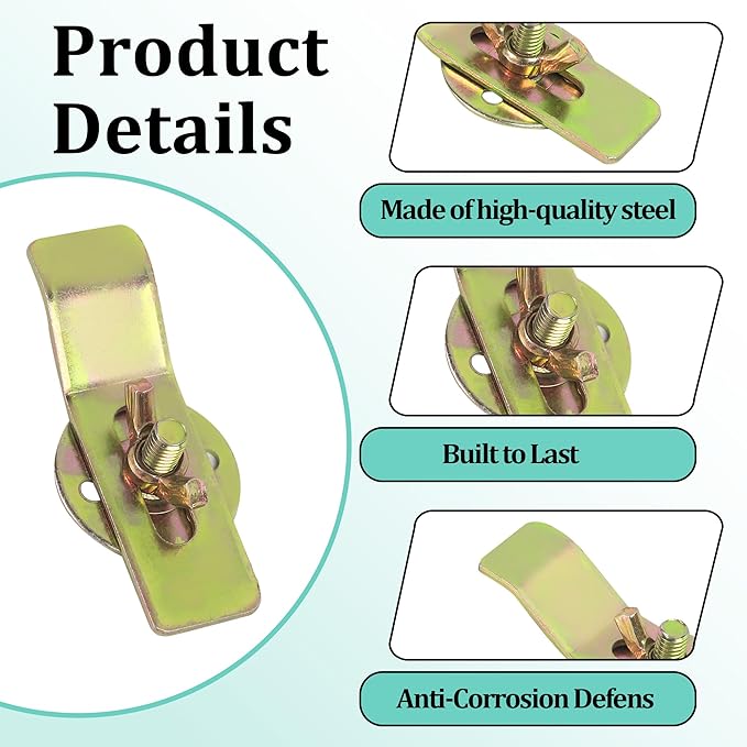 14-Pack Premium Undermount Sink Clips Kit | Heavy-Duty Premium Sink Brackets and Supports for Kitchen & Bathroom Countertop Installation