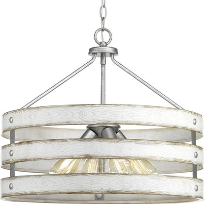 Gulliver Collection 4-Light Coastal Pendant Light Galvanized