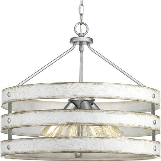 Gulliver Collection 4-Light Coastal Pendant Light Galvanized