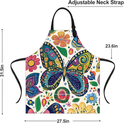 Apron Adjustable Waterproof with Two Deep Pockets Wowen men for Summer BBQ Pool Parties & Resorts