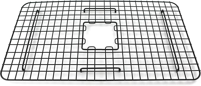 SinkSense Wren 27" x 15" Kitchen Sink Bottom Grid, Matte Black