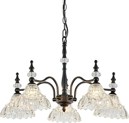 HDDFL Chandeliers Light Fixture 5 Lights Chandelier Lamp Modern Pendant Lighting Fixtures Hanging Lamps for Dining Room Kitchen Entryway Living Room Bedrooms Foyer Entrance