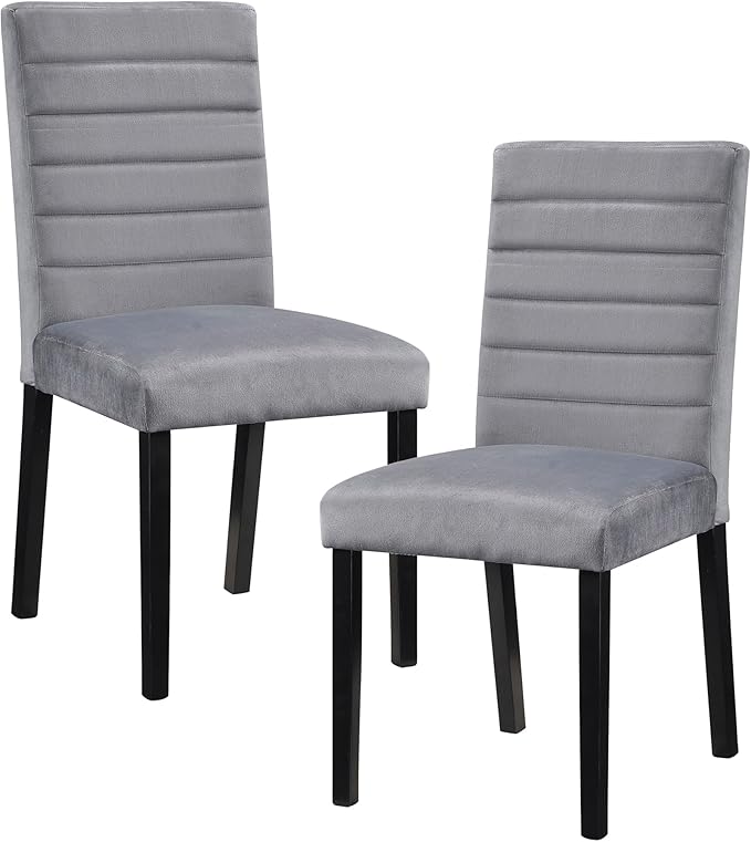 Lexicon Clover Dining Chair (Set of 2), Gray