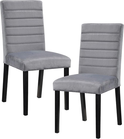 Lexicon Clover Dining Chair (Set of 2), Gray