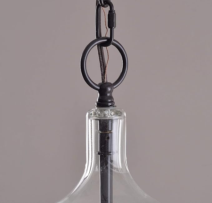Kenroy Home Capri 1 Light Mini Pendant with Blackened Oil Rubbed Bronze Finish, Casual Style, 15.25" Height, 6.125" Width, 6.125" Depth