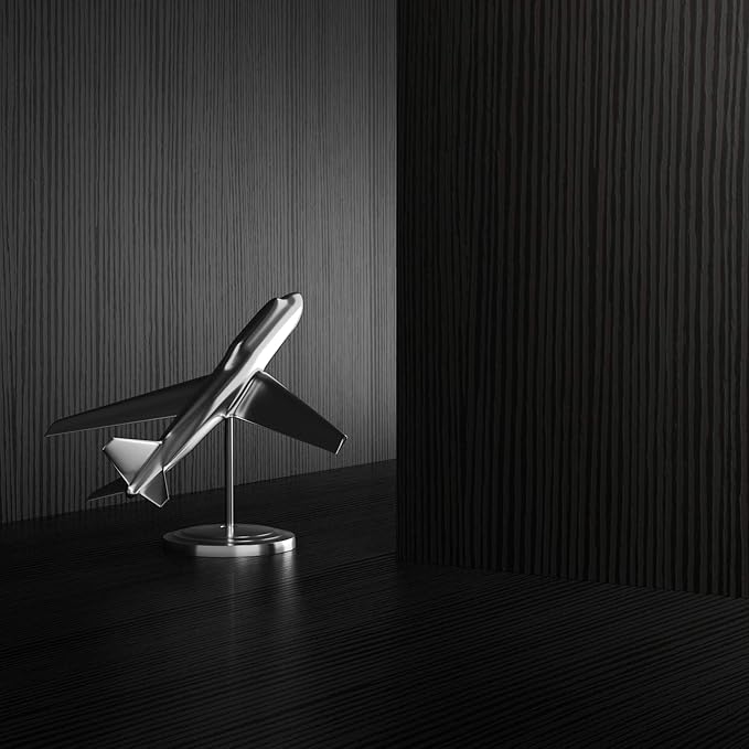 Mobili Fiver Evolution Tall Kitchen Bar Table Made in Italy | Space Saving, Counter Height Table for 6 | Modern Breakfast Bar Counter Top w/Cable Holder | Ashwood Black | 70,9'' x 23,6" in