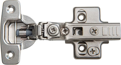 Soft Close Cabinet Hinge Set. 10 Frameless Half Overlay Cabinet Hinges for Kitchen Cabinets with Adjustable Closing Speeds.