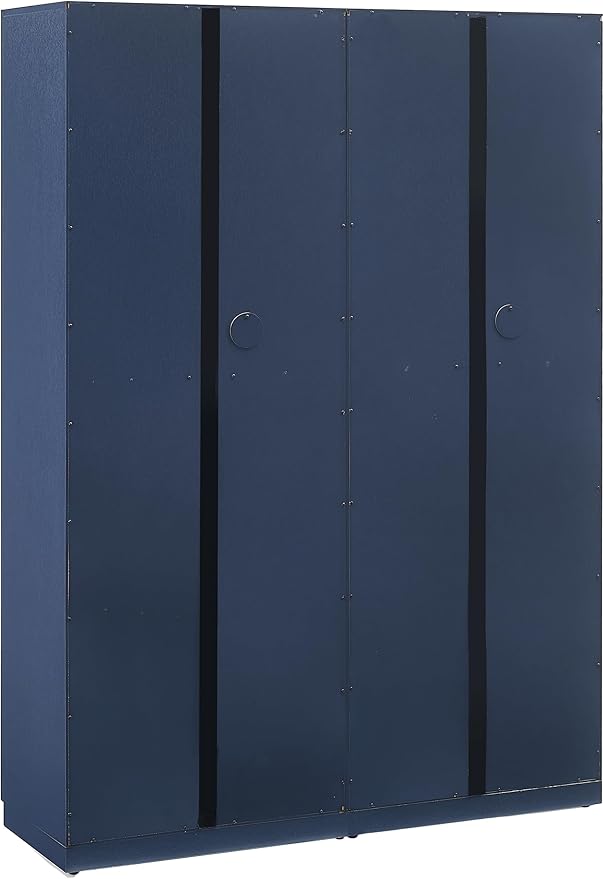 Crosley Furniture Isla 2-Piece Modern Kitchen Storage Pantry Cabinet Set with Shelves, Dining, Laundry Room, Navy