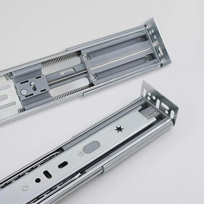 LONTAN 2 Pairs Rear Mounting Brackets for Drawer Slide - B4502 Cabinet Drawer Bracket for Face Frame Cabinets Kitchen Replacement Parts for 1.77 inch(45mm) Width Furniture Gildes