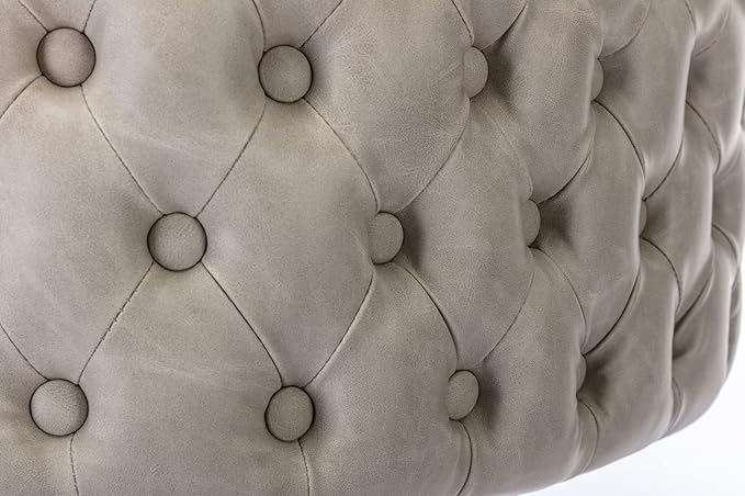 Furniture,Swivel Adjusatble Seat Height, Modern PU Upholstered Bar Stools with The Whole Back Tufted, for Home Pub and Kitchen Island（Beige, Set of 2）