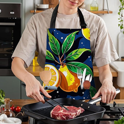 Apron Adjustable Waterproof with Two Deep Pockets Wowen men for Summer BBQ Pool Parties & Resorts