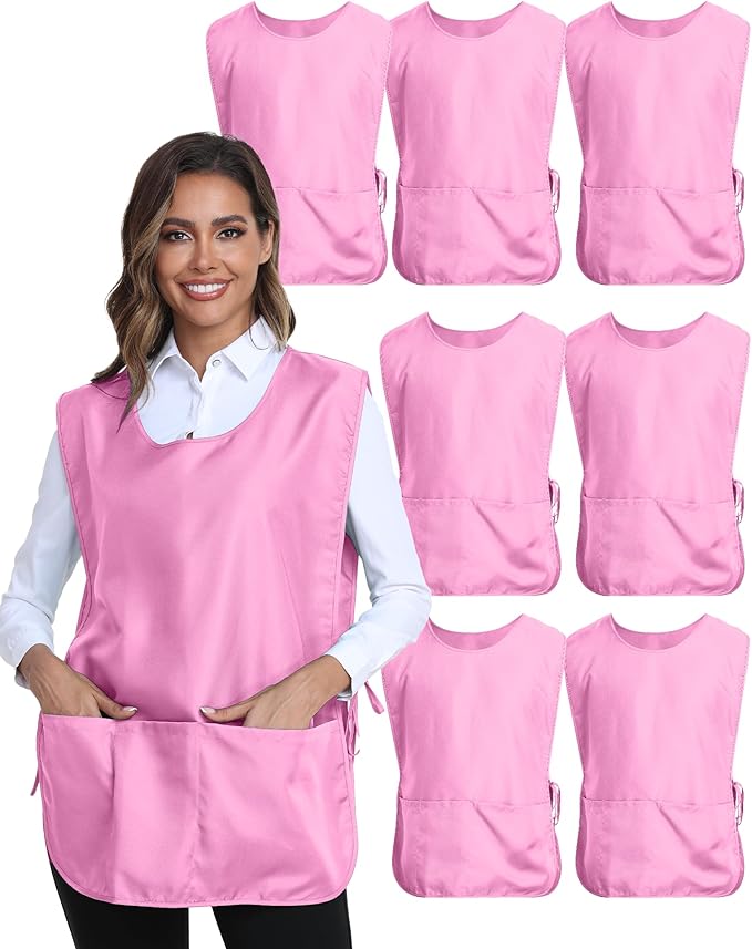 Xeoxarel Unisex Cobbler Apron with 3 Pockets, Adjustable Drawstring Waist, Professional Lightweight for Kitchen Salon Garden