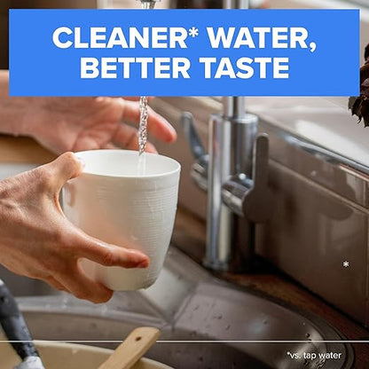 Brita Faucet Mount Water Filter System, White, No-Wait Filtration, Easy Install, Multi-Use Tap Water Filter for Kitchens, Bathrooms & Small Spaces
