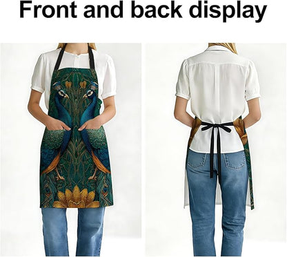 Apron Adjustable Waterproof with Two Deep Pockets Wowen men for Summer BBQ Pool Parties & Resorts