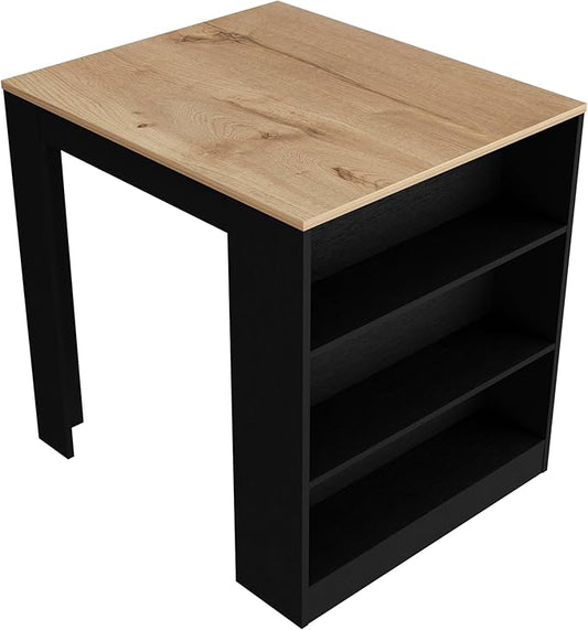 GOWE Alameda Kitchen Island, Three Drawers Concealed