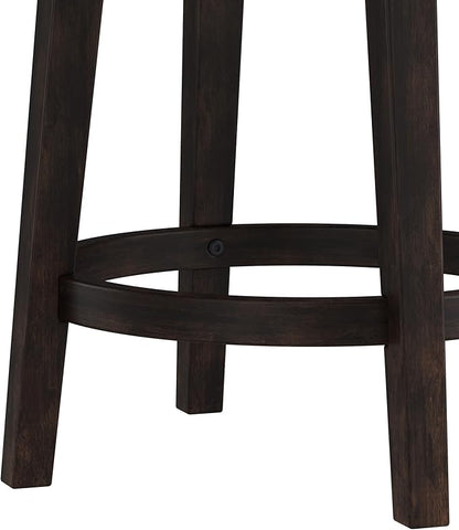 Hillsdale Benard Backless Swivel Counter Stool Height, Brown