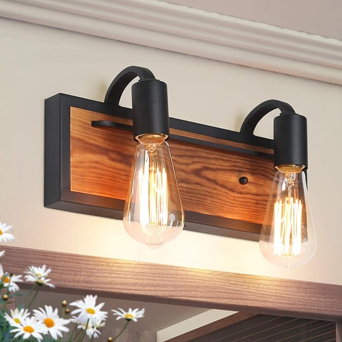 LNC Bathroom Lighting Fixtures Farmhouse Vanity Sconce Rustic Wall Lamp A03439