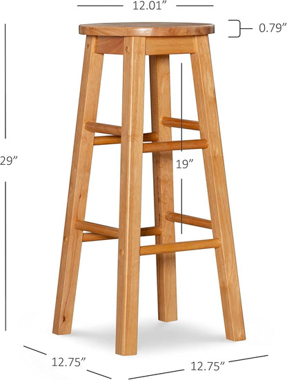 Linon 29-Inch Barstool With Round Seat