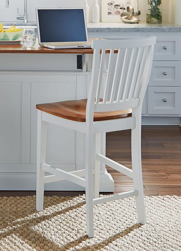 homestyles Americana Off-White Counter Stool