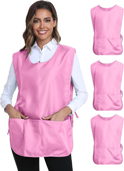 Xeoxarel Unisex Cobbler Apron with 3 Pockets, Adjustable Drawstring Waist, Professional Lightweight for Kitchen Salon Garden